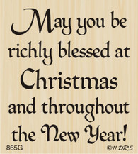 Richly Blessed Christmas Greeting - 865G