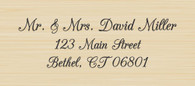 Champagne Custom Address Stamp - 62002