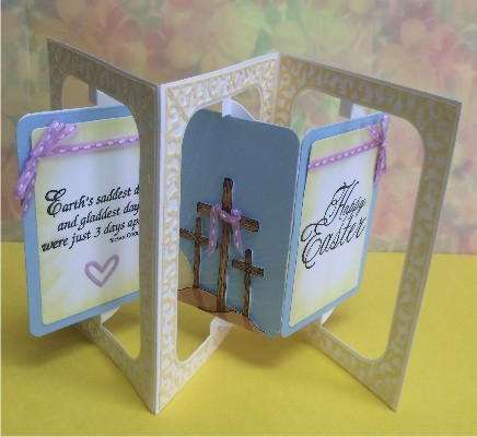 Three Wooden Crosses - 1116K - DRS Designs