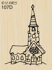 Christmas Village Church - 107D
