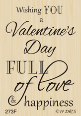 Valentine's Full of Love Greeting - 273F
