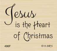 Jesus is the Heart of Christmas Greeting - 496F