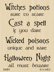 Poison Potions Halloween Greeting - 543H