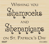 Shamrocks & Shenanigans Greeting - 692F