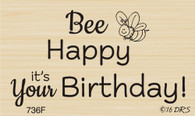 Bee Happy Birthday Greeting - 736F