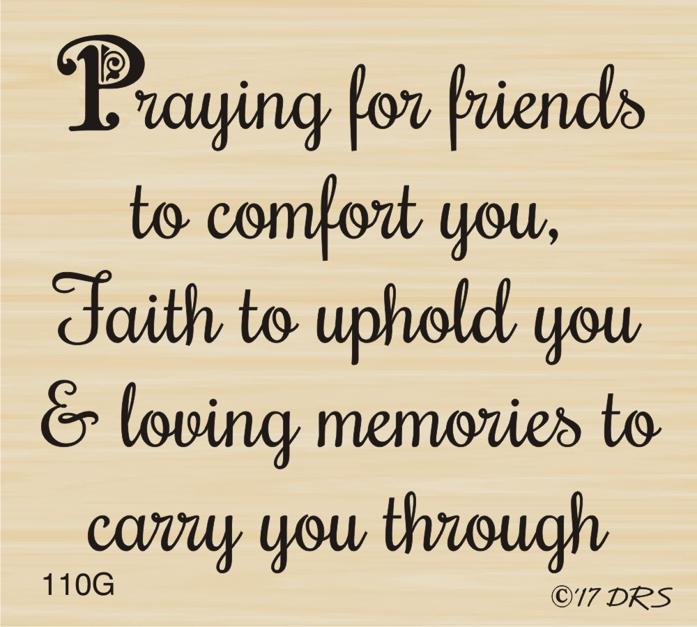 Praying For Friends Sympathy Greeting 110g Drs Designs