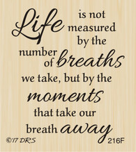 Life Is Measured Greeting - 216F