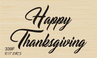 Script Happy Thanksgiving Greeting - 339F
