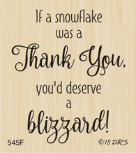Blizzard of Thanks Greeting - 545F