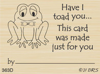 Toad Made for You Recognition Stamp - 363D