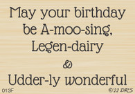 Udder-ly Wonderful Birthday Greeting - 013F