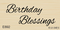 Birthday Blessings Greeting - 892E