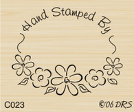 Flower Oval Recognition Stamp - 023C