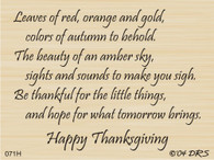 Thankful for Little Things Greeting - 071H