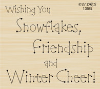 Snowflakes and Winter Cheer Greeting - 135G