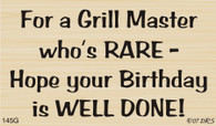 Grill Master Birthday Greeting - 145G