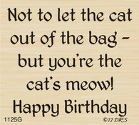 Cat's Meow Birthday Greeting - 1125G