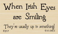 Smiling Irish Eyes Greeting - 217F
