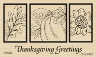 Framed Thanksgiving Greetings - 1052K