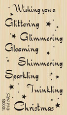 Glittering Twinkling Christmas Greeting - 1000G