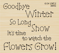 Goodbye Winter Greeting - 384G