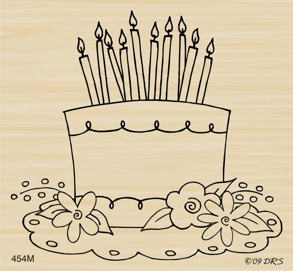 birthday cake outline clipart #383048 at Graphics Factory. - Clip Art  Library