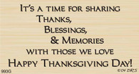 Time for Sharing Thanksgiving Greeting - 993G