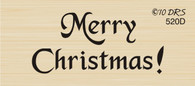 Small Merry Christmas Greeting - 520D