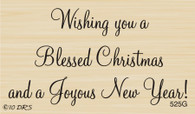 Blessed Christmas Greeting - 525G