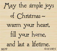 Simple Joys of Christmas Greeting - 957F