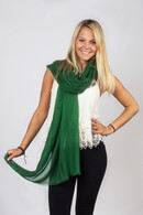 Light Cashmere Scarf Classic Green