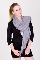 Wrap yourself in luxury with this grey Pashmina.