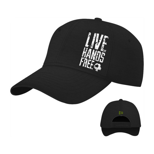 The18's Live Hands Free Hat in Black.