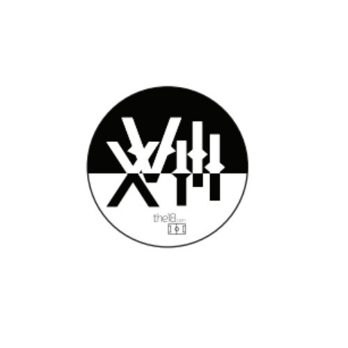 The18 "XVIII" Sticker - Black/White