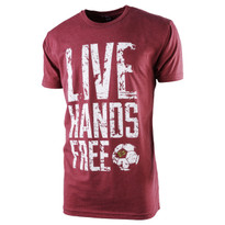 The18's Ì´Ì_ÌÎÌÌÎåLive Hands FreeÌ´Ì_ÌÎÌÌ´å T-Shirt in Red.