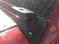 jeep jk wrangler windshield light mount powdercoat black