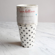 Sambellina Black Dot Cups - Pack of 12