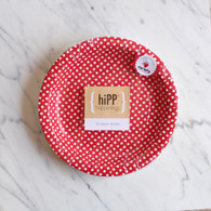 hiPP Red Dot Cake Plates - Pack of 12