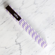 Extra Tall Lavender Stripe Straws - Pack of 25