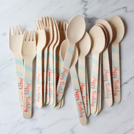 Sucre Shop Happy Birthday Spoons & Forks - Pack of 20