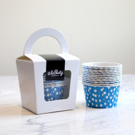 Blue Polka Dot Candy Cups - Pack of 12