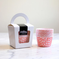Peach Polka Dot Candy Cups - Pack of 12