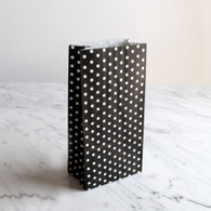 Black Dotty Treat Bags - Pack of 10