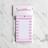 Sambellina Pink Stripe Gift Tags - Pack of 12