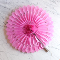 Decorative Hot Pink 40cm Paper Fan