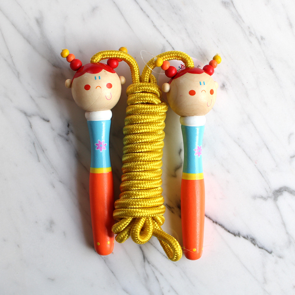 wooden skipping rope