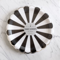Meri Meri Toot Sweet Black Large Plates - Pack of 8