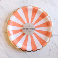 Meri Meri Toot Sweet Orange Large Plates - Pack of 8