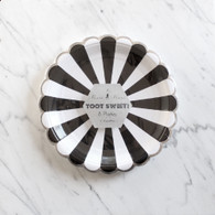 Meri Meri Toot Sweet Black Cake Plates - Pack of 8