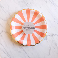 Meri Meri Toot Sweet Orange Cake Plates - Pack of 8